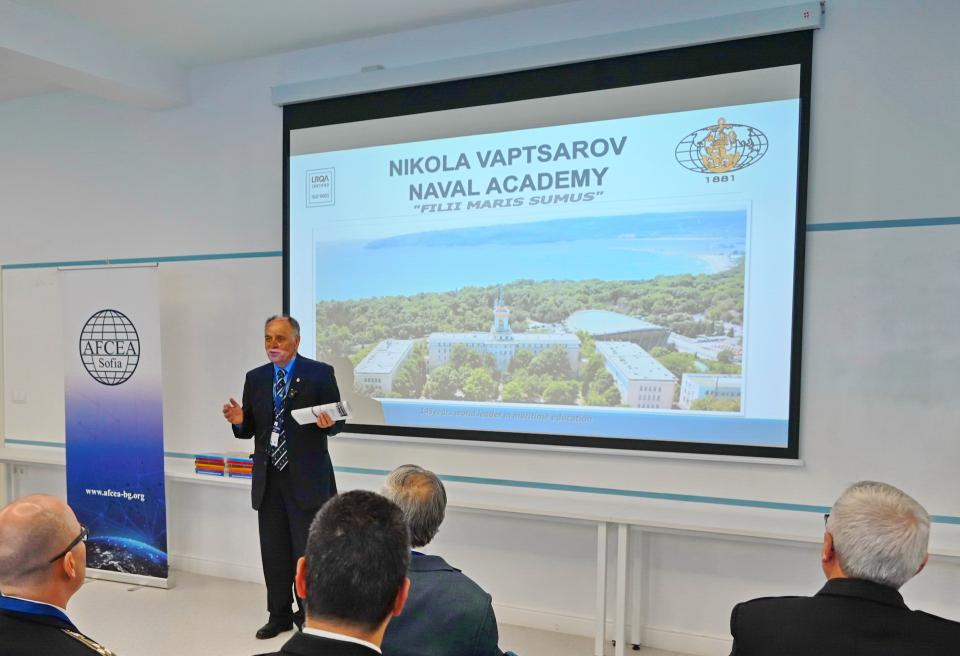 Mr. Konstantin Zografov, President of AFCEA Sofia Chapter, opens RISE-SD 2026 (15 Apr 2026, Varna)