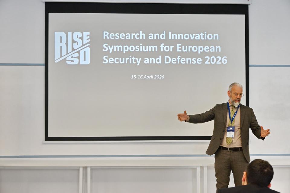 Mr. Kees Janssen (Transfortec) makes a Thematic Pitch Presentation (16 Apr 2026, Varna)