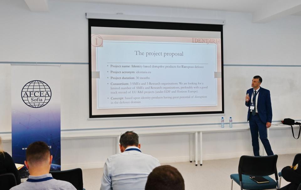 Dr. Nikolay Pavlov (Identaria) makes a Thematic Pitch Presentation (16 Apr 2026, Varna)