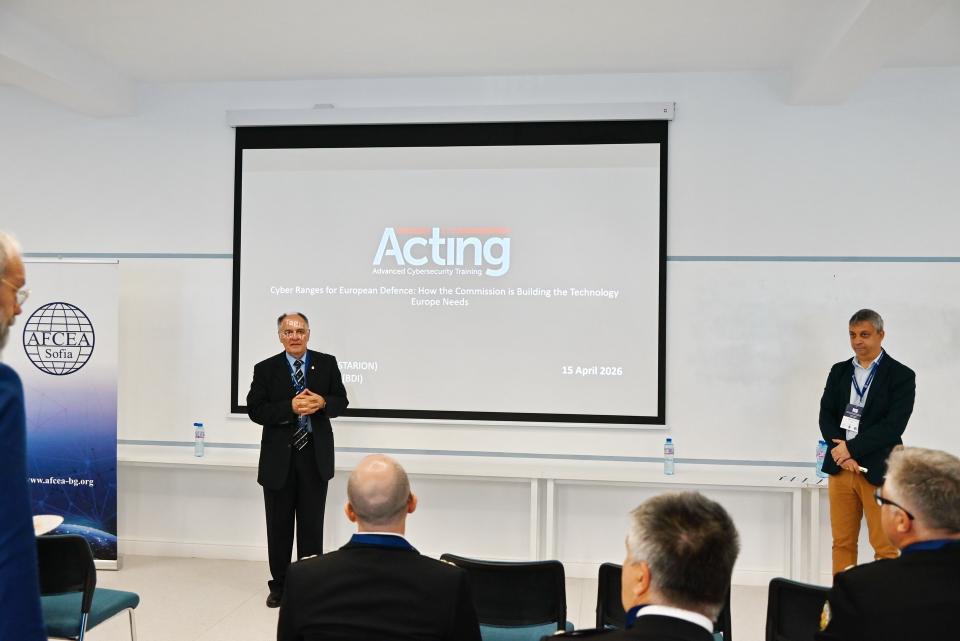 Prof. Dr. Nikolai Stoianov (BDI) presents the ACTING project (15 Apr 2026, Varna)
