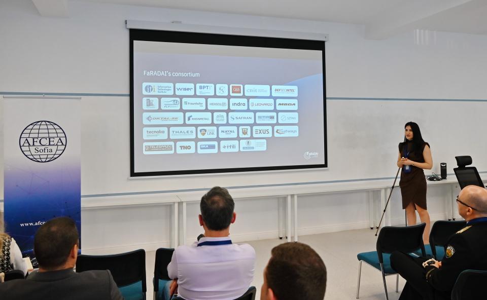 Mrs. Natalia Giogiou (CERTH) presents the FaRADAI project (15 Apr 2026, Varna)