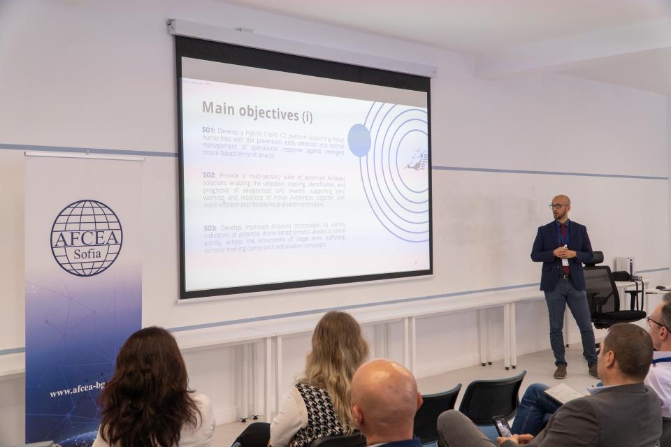 Mr. Eduardo Villamor (ETRA) presents the PRESERVE project (15 Apr 2026, Varna)