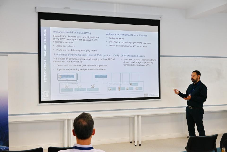 Mr. Konstantinos Gkountakos (CERTH) presents the TESTUDO project (15 Apr 2026, Varna)
